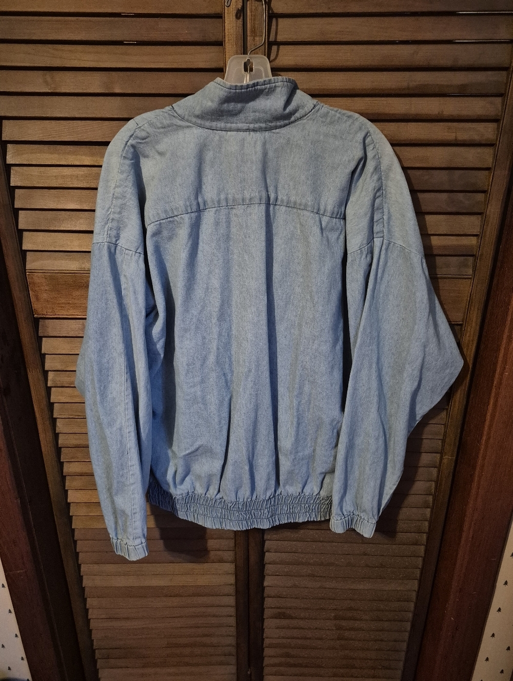 Vintage Mari-Lyn Light Blue Denim Bomber Jacket USA - Picture 11 of 11